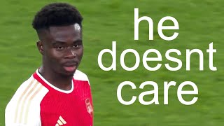 Bukayo Saka doesnt care if the angle is tight [upl. by Katee695]