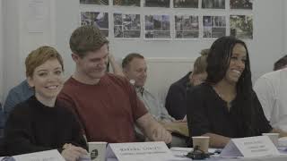 Marama Corlett Adam Hugill and Lara Rossi at the first Watch Readthrough [upl. by Iramaj]