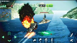 BATTLE OF WARSHIP🏴‍☠️🏴‍☠️  HMS King George V 🔥🔥  A Must Watch Battle  600k Damage😱 [upl. by Ahsit]