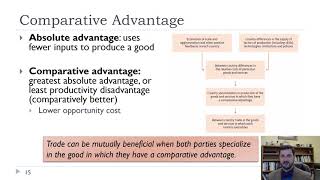 Ch18Specialization Comparative Advantage and Trade [upl. by Micheal]