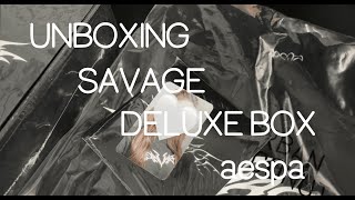 Unboxing Savage Deluxe Box Sgs  aespa에스파 [upl. by Atse]