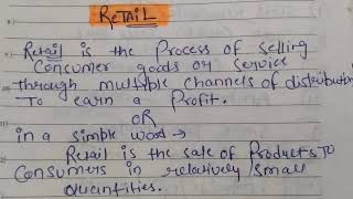 What is retail  Definition of retail in simple words [upl. by Lotsirk]