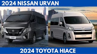 2024 Nissan Urvan Vs 2024 Toyota HiAce are both popular vans Comparison [upl. by Averir]