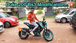 Duke 200 Bs3 Modification 😋 [upl. by Ahsitam]