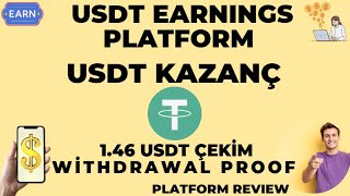 NEW ARBİTRAJ USDT KAZANÇ PLATFORMU USDT EARN 146 USDT ÇEKİM WİTHDRAWAL PROOF PLATFORM İNCELEMESİ [upl. by Nehgaem555]