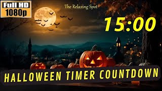 15Minute Halloween Timer Countdown  Get Spooky amp Stay Productive 🦇 🎃👻 [upl. by Sakmar]