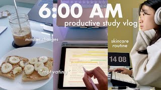 STUDY VLOG 🍓  mindset changes morning skincare routine typing asmr failing practice exams 📝 [upl. by Aztiram]