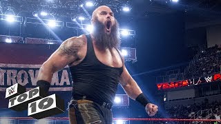 Braun Strowmans monstrous displays of strength  WWE Top 10 [upl. by Idet]