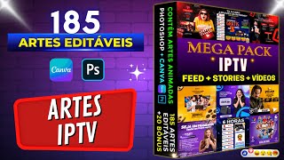 Pack Instagram para IPTV Editáveis no Canva  Photoshop  BAIXE AGORA [upl. by Preciosa]