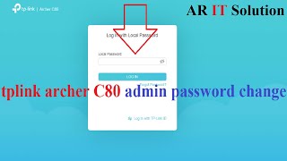 How to Change Admin Password on TPLink Archer C80 AC1900 tplink archer ac1900 [upl. by Lamaj]