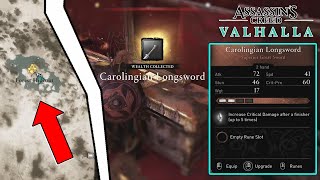 quotCarolingian Longswordquot Superior 2 Handed Great Sword Location Guide  Assassins Creed Valhalla [upl. by Smada620]