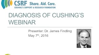 Diagnosis of Cushings Webinar [upl. by Sirahc]