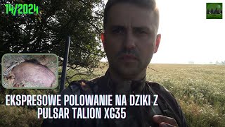 LEŚNE MYSZKOWANIE 142024 Ekspresowe polowanie na dziki z Pulsar Talion XG35 [upl. by Notslah]