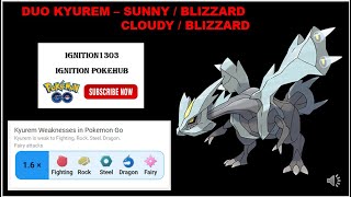 Kyurem Duo at both Cloudy and Sunny Weather I pokemongo duoraid I Ignition 1303 I Pokémon Go [upl. by Adriene195]