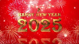 Happy New Year 2025  Elegant HD Wishes Video for Celebrations [upl. by Oecam]