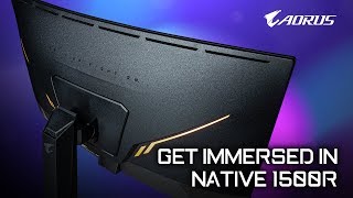 AORUS CV27Q Gaming Monitor  More Curved More Immersive  Official Trailer [upl. by Fidelas119]