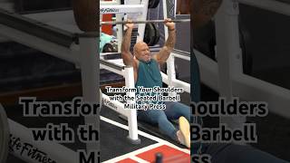 Transform Your Shoulders with the Seated Barbell Military Press 💪  Strength Training Tips [upl. by Lleuqram920]