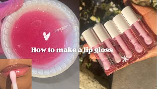 How to make a Lip Gloss  beginner Friendly [upl. by Means]