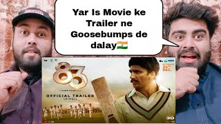 83  Official Trailer  Hindi  Ranveer Singh  Kabir Khan  pakistani real reaction [upl. by Katherina]