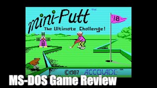 Mini Putt  1988  MSDOS Game Review [upl. by Inattirb]