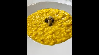 RISOTTO ALLA MILANESE PERFETTO 🤩 Shorts [upl. by Ahsil]