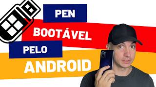 Como Criar pen drive Bootavel do Windows 1011 Pelo Android [upl. by Ateloj]