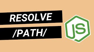 Resolve path with Nodejs [upl. by Sevein]