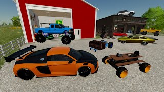 Buying Random Barns at Auction from Millionaire  Farming Simulator 22 [upl. by Whitelaw389]