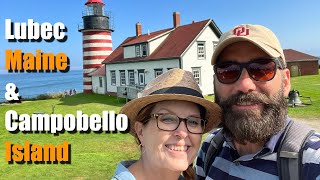 AIRSTREAM LIFE Day Trip to LUBEC Maine 🇺🇸 amp CAMPOBELLO ISLAND New Brunswick 🇨🇦 [upl. by Kan]