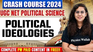 UGC NET Political Science 2024 Crash Course  UGC NET Political Theory  Political Ideologies PYQs [upl. by Etteraj]