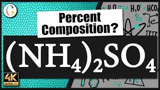 How to find the percent composition of NH42SO4 Ammonium Sulfate [upl. by Timothee]