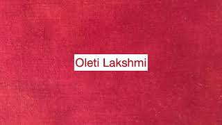 Oleti Lakshmi [upl. by Yaluz]