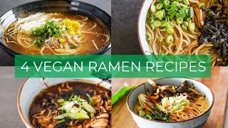 BEST Vegan Ramen Recipes  EASY Broths to make TODAY [upl. by Sly]