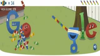 Google Pinata Game  High Score 185 [upl. by Hagi]