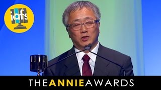 Katsuhiro Otomo Receives Winsor McCay at the 2014 Annie Awards [upl. by Aiderfla]