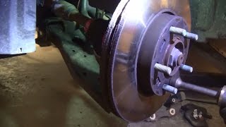 DIY Howto Remove StuckRusty Brake Rotor [upl. by Analaf886]