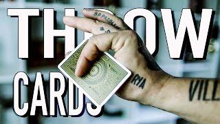 How To THROW Playing Cards FAST [upl. by Lolanthe]