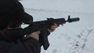 Saiga 545 muzzled by Cadiz Gun Works WMV [upl. by Nivert]