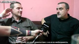 Justin Broadrick and GC Green of GODFLESH interview Moscow Russia 2013 [upl. by Eastlake]