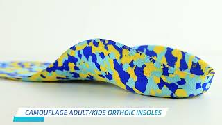 Camouflage AdultKids Orthotic Insoles Mitigates Plantar Fasciitis [upl. by Opaline]