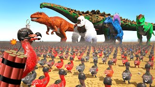 1000 KamikazeDodos VS ARK Dinosaur Deathrun🦖  Cantex [upl. by Aniale20]