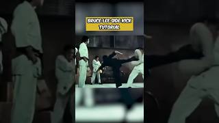 Bruce Lee Side Kick Tutorial shorts martialarts brucelee kungfu [upl. by Nerro]