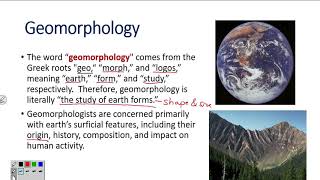 Introduction to Geomorphology [upl. by Hanoj]