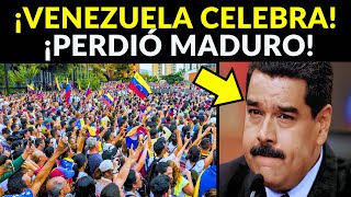 ¡VENEZUELA CELEBRA NICOLÁS MADURO PIERDE LAS ELECCIONES [upl. by Atiuqin151]