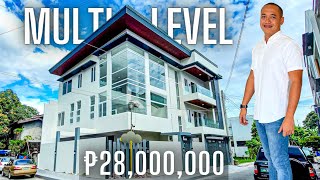 House Tour 259  Multilevel Modern Contemporary Home for sale in Greenwoods Pasig City [upl. by Juley]