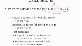 IPv4  Calculating the network host and broadcast addresses  Part 1 of 2 [upl. by Mandal229]