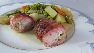 Recette de râble de lapin farci printanière de légumes [upl. by Ysnap]