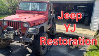 Restoring a 1995 Jeep Wrangler YJ introduction video [upl. by Sitnerp277]