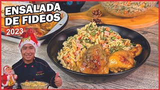 COMO PREPARAR ENSALADA DE FIDEOS I COMIDA PERUANA [upl. by Prebo]