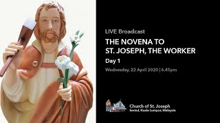 Novena to St Joseph  Day 1  22 April 2020 645pm [upl. by Kam]